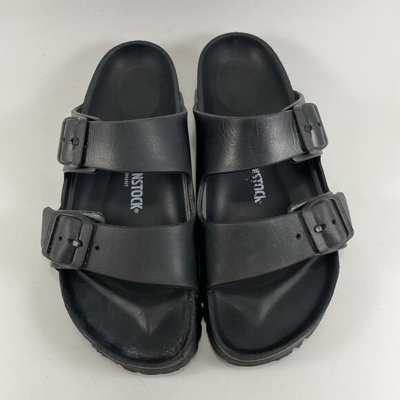 Birkenstock Arizona EVA Slide Sandals Womens Size 36 US Size 5-5.5 Black Buckle - Picture 9 of 9